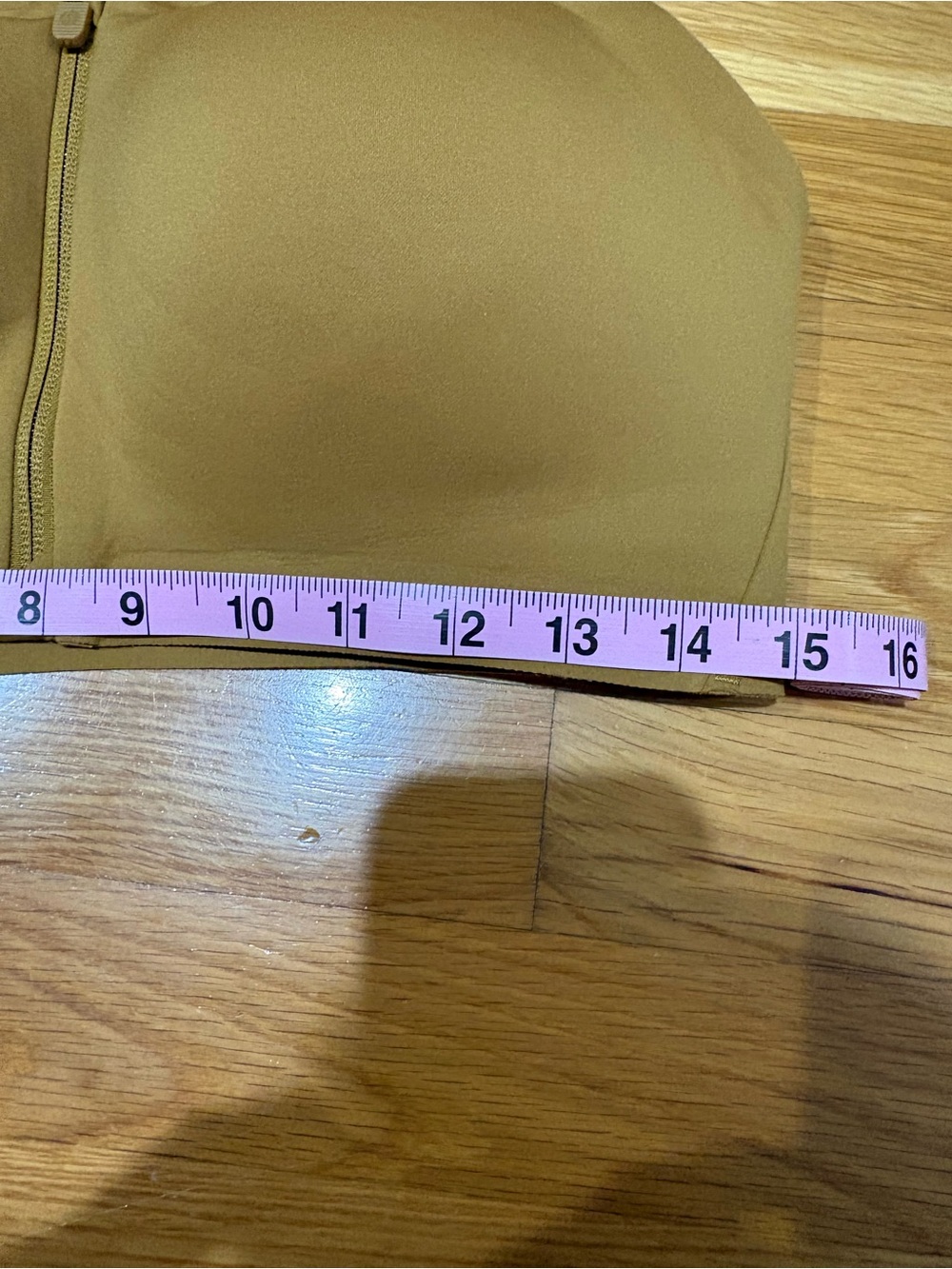 Lululemon 38D High Support Front Zip Sports Bra Golden Brown - Picture 8 of 8